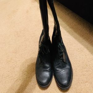 Nicole - Lifetime Tall Black Lace Up Boot